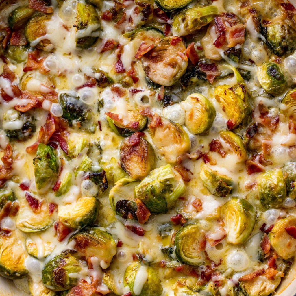 Brussel sprouts cheese