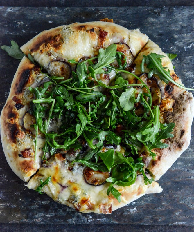 Spinach And Blue Cheese Pizza