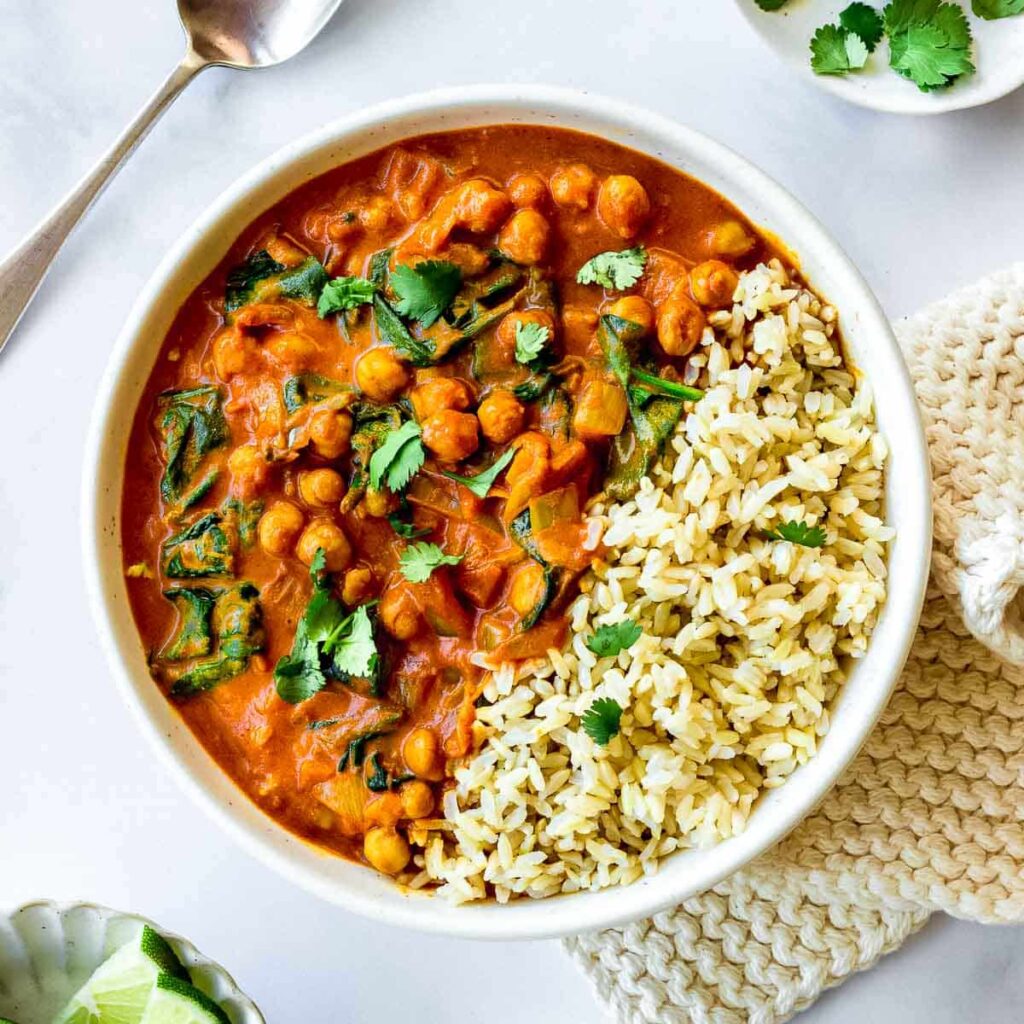 Spinach And Chickpea Curry