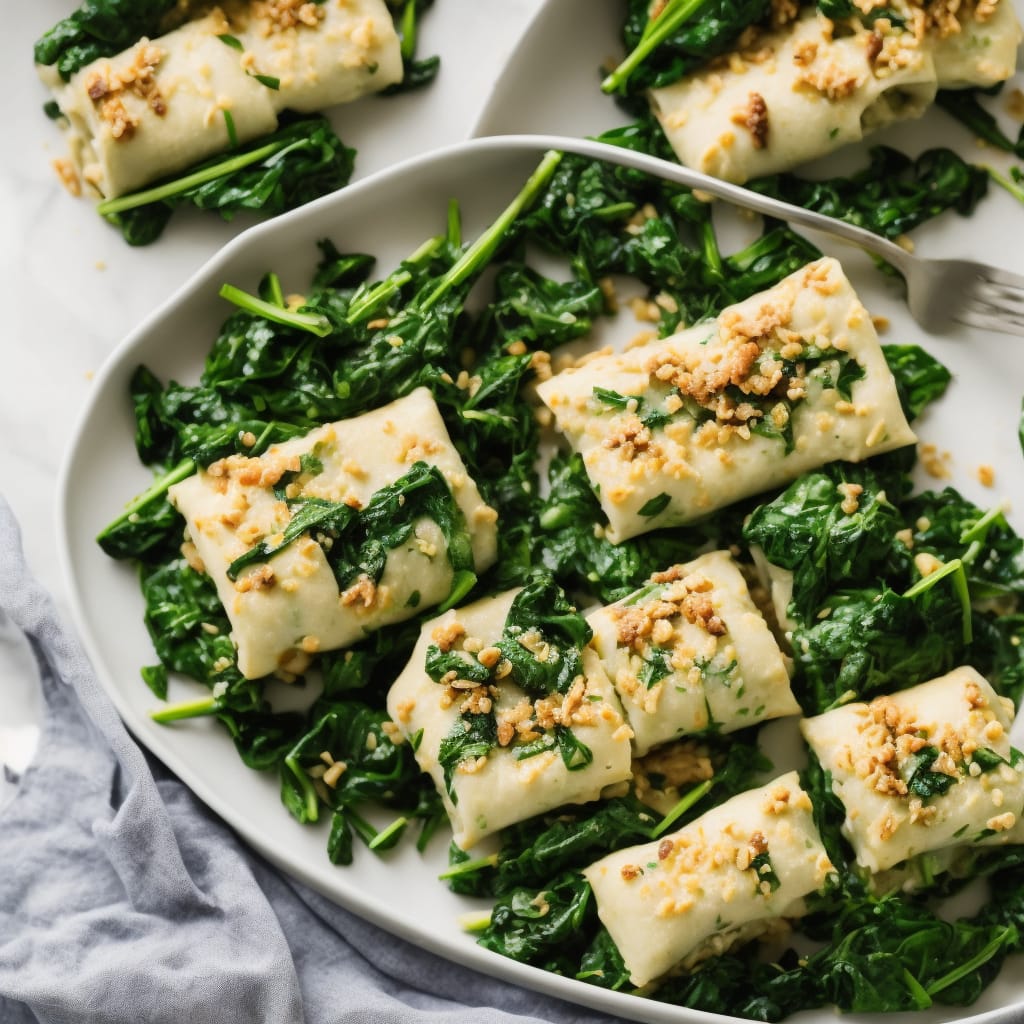 Tofu And Spinach Cannelloni