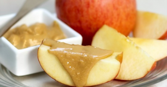 Apple Slices With Almond Butter