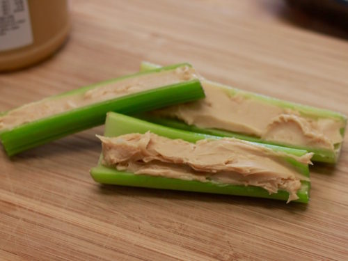 Celery Sticks With Peanut Butter